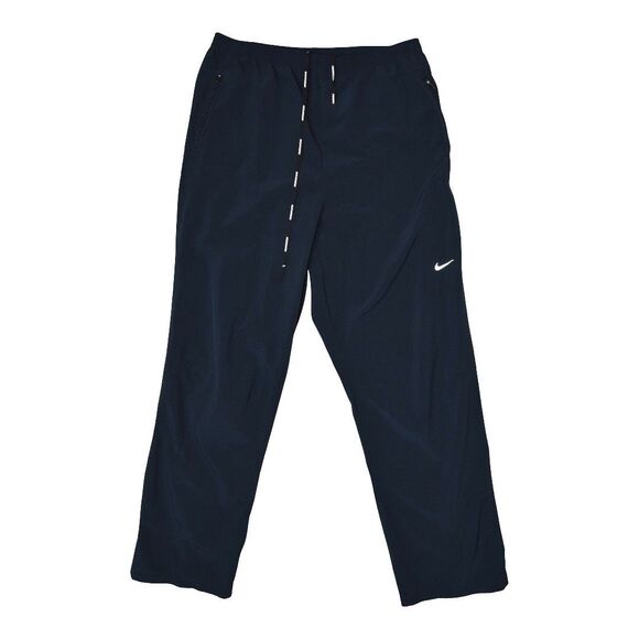 Nike Dri-FIT Navy Track Pants Size L Athletic Tapered Minimalist Gorpcore - Picture 1 of 11